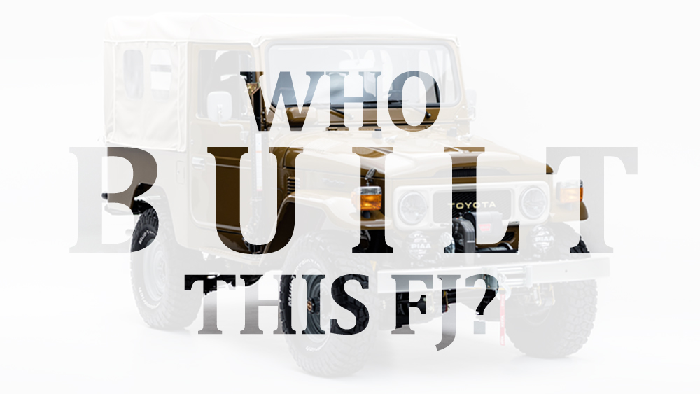 How do I know if this Land Cruiser was restored by The FJ Company?